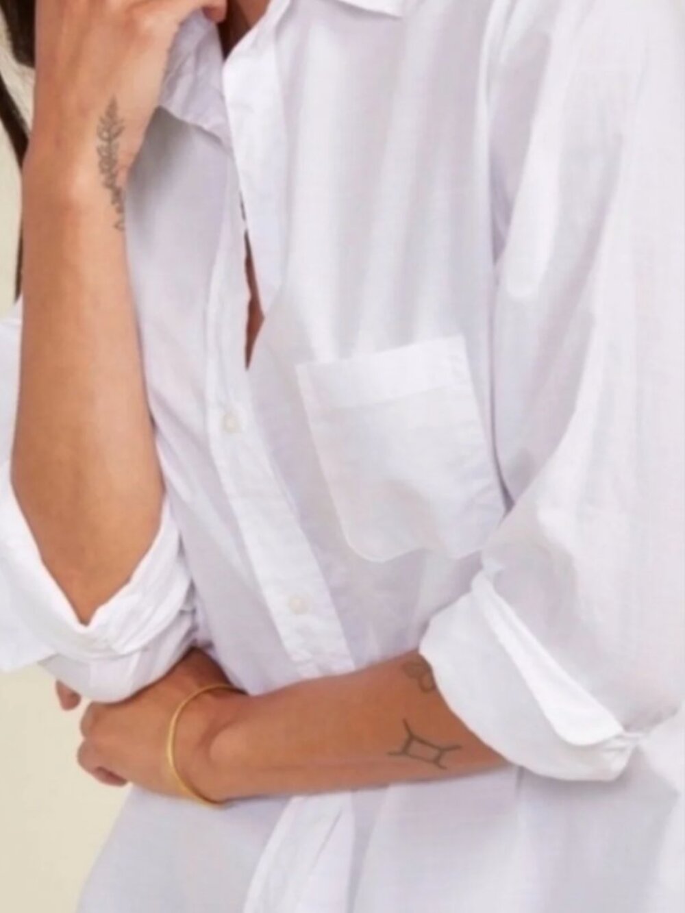 Grayson The Hero White Button Down Shirt Blouse Size 2 - Picture 2 of 9